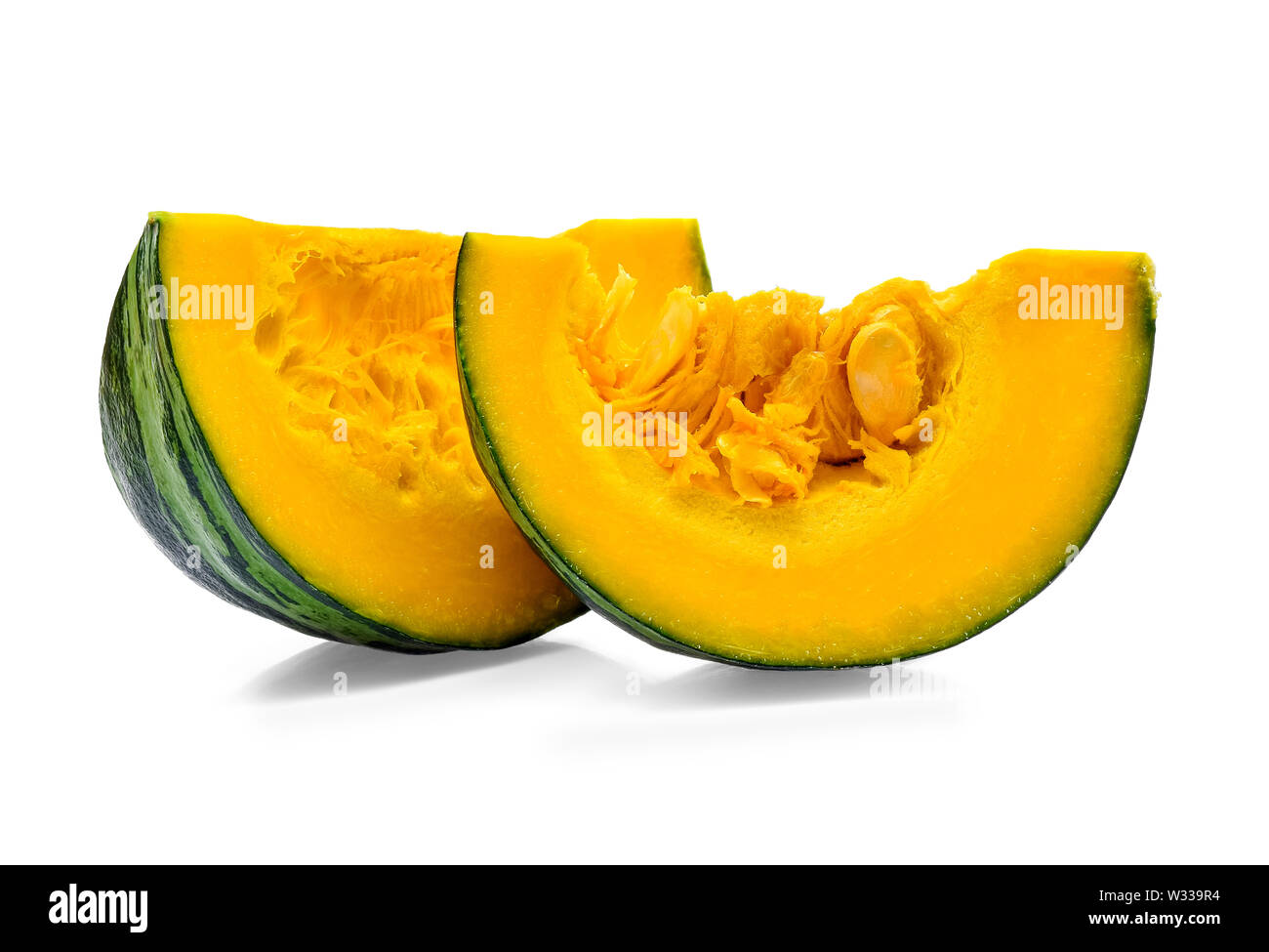 Green pumpkin isolated on white background Stock Photo - Alamy