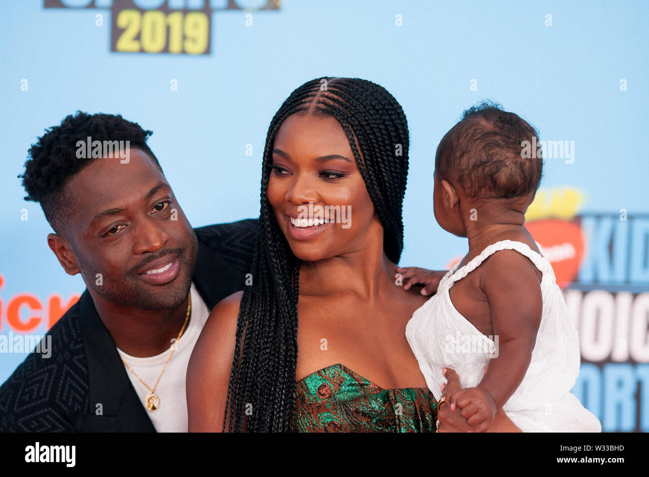 Santa Monica, Ca. 11th July, 2019. Gabrielle Union, Kaavia James Union