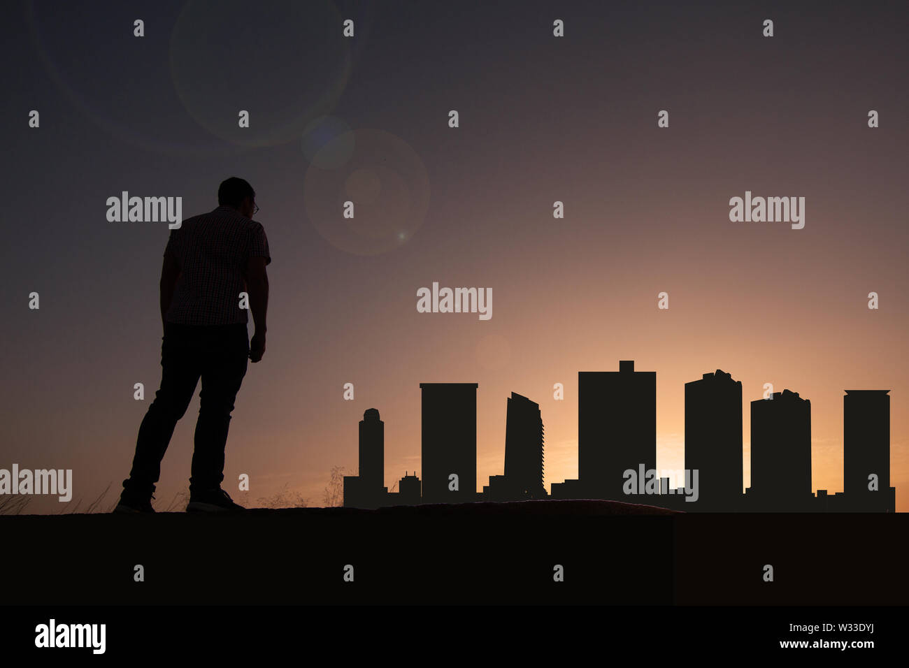 Fort worth convention center skyline hi-res stock photography and ...