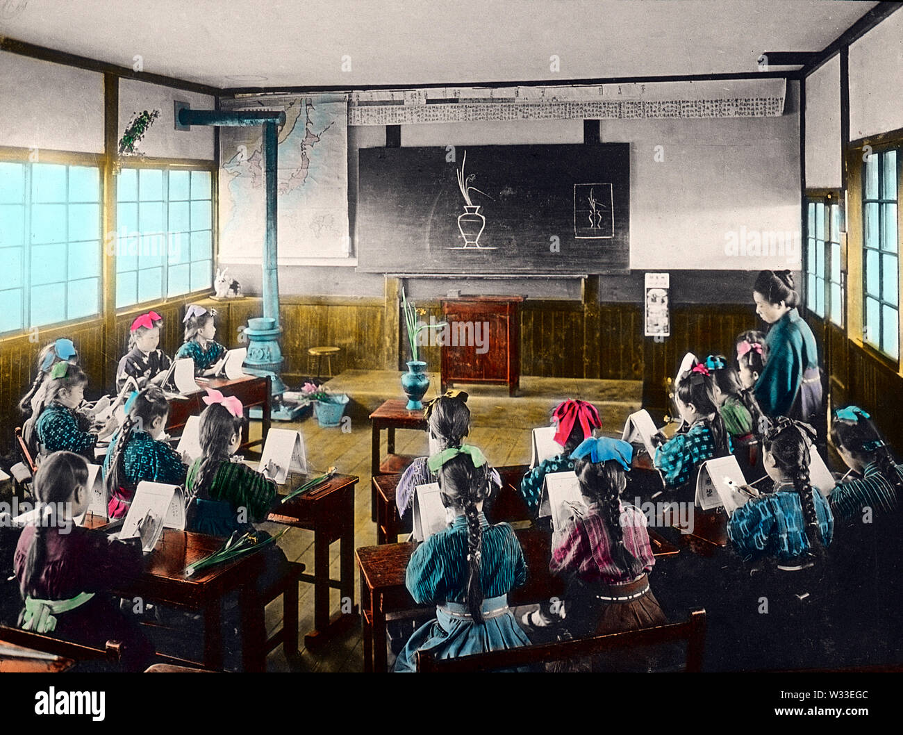 [ 1900s Japan Japanese Female Elementary School Students ] — Japanese