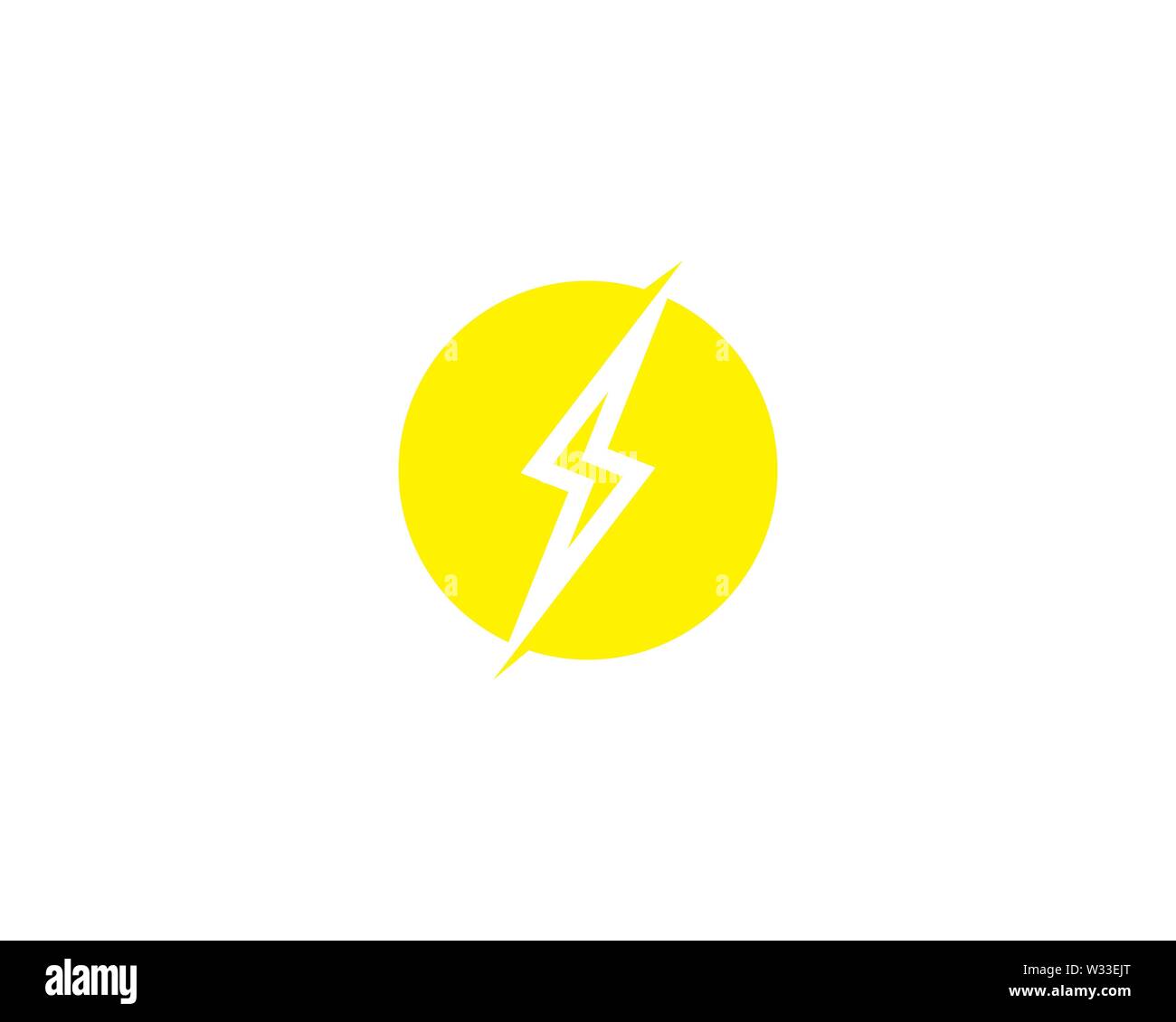 A Letter Lightning Logo Template vector icon illustration design Stock ...
