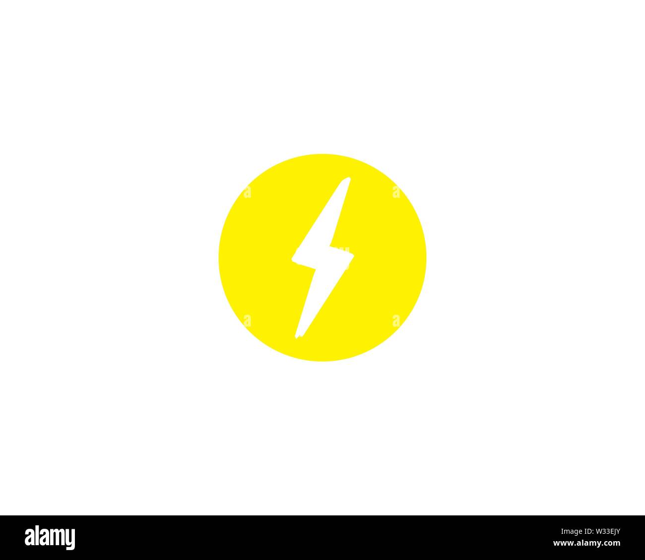 A Letter Lightning Logo Template vector icon illustration design Stock ...