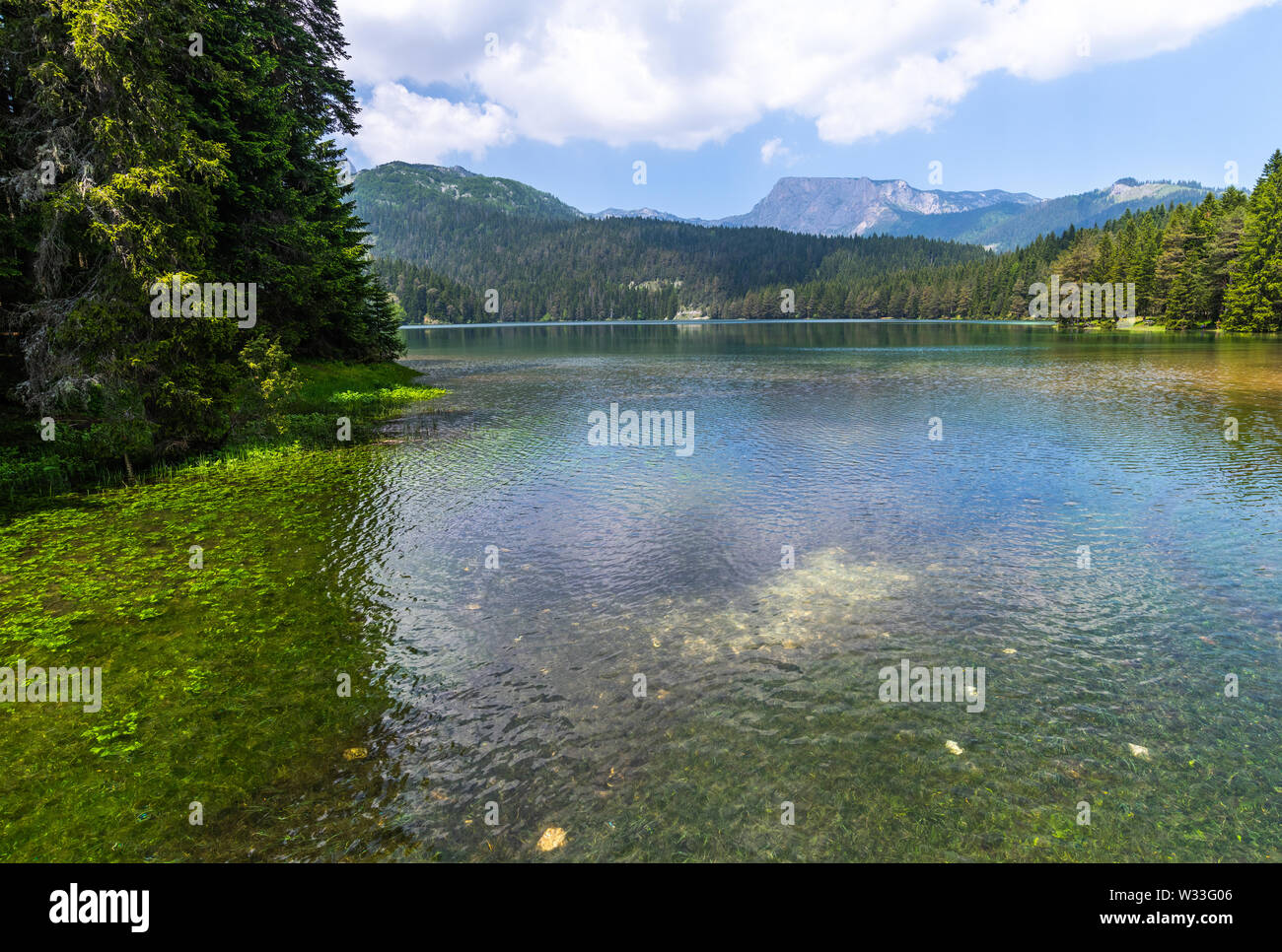 Montenegro, Black Lake in a Durmitor Park Stock Photo