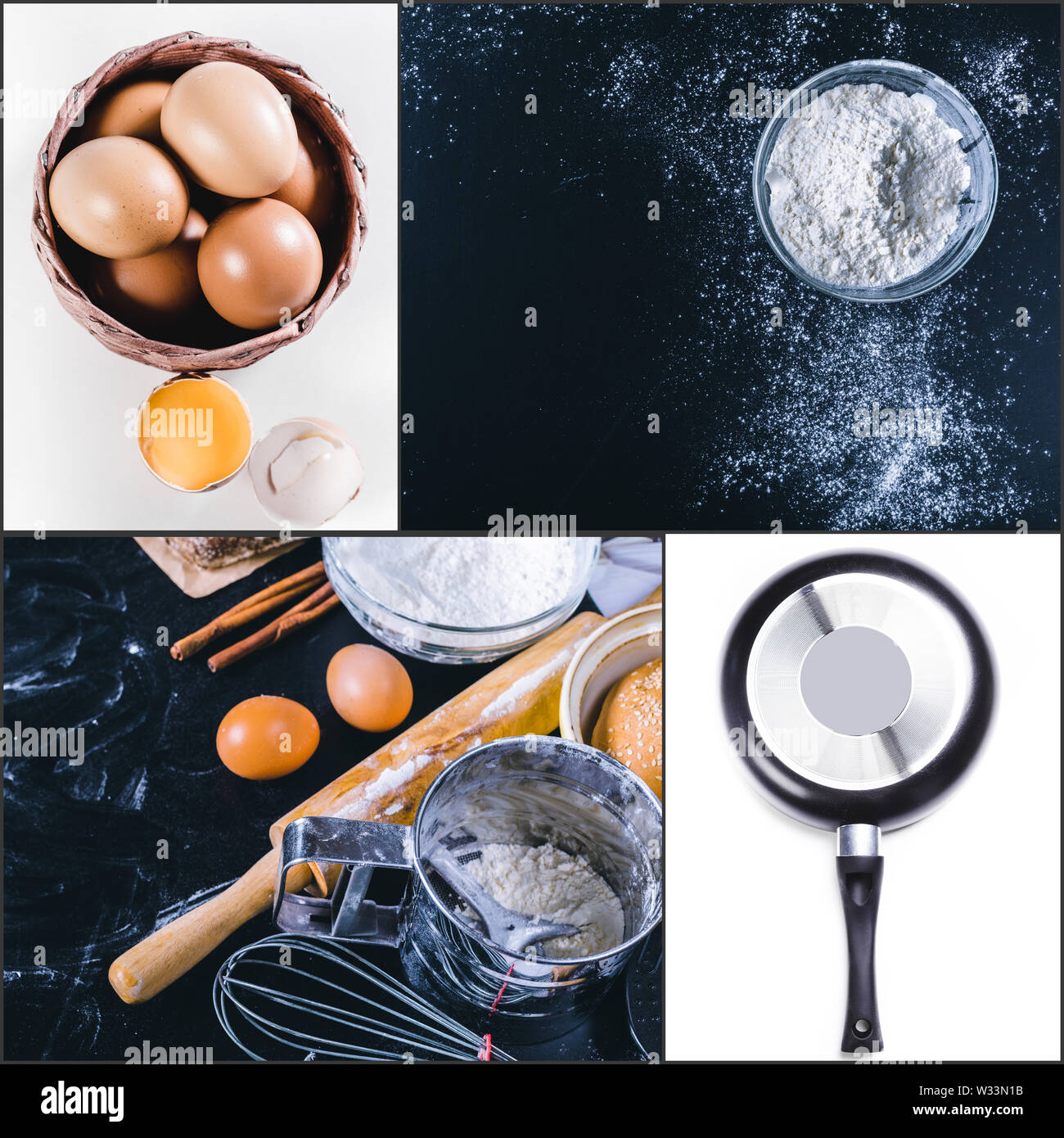 Beautiful pasta collage Stock Photo - Alamy