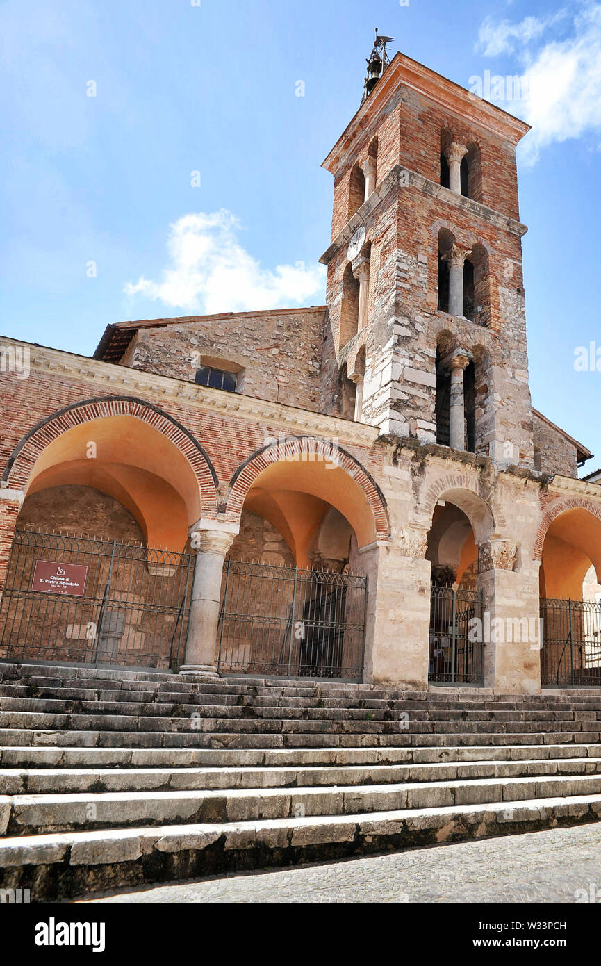 San Pietro Apostolo church, Minturno Stock Photo