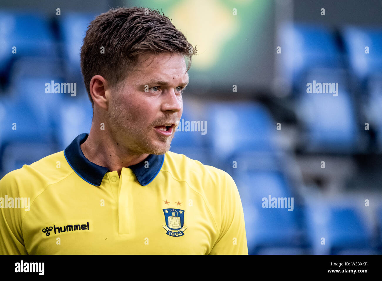 Brondby, Denmark - July 11th. 2019. Dominik Kaiser of Brondby IF seen during the UEFA Europa League qualification match between Brondby IF and FC Inter Turku at Brondby Stadion, (Photo crediti Credit: Gonzales Photo/Alamy Live News Stock Photo