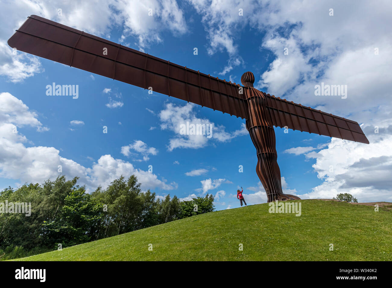 The Angel of the North sculpture near Gateshead Stock Photo