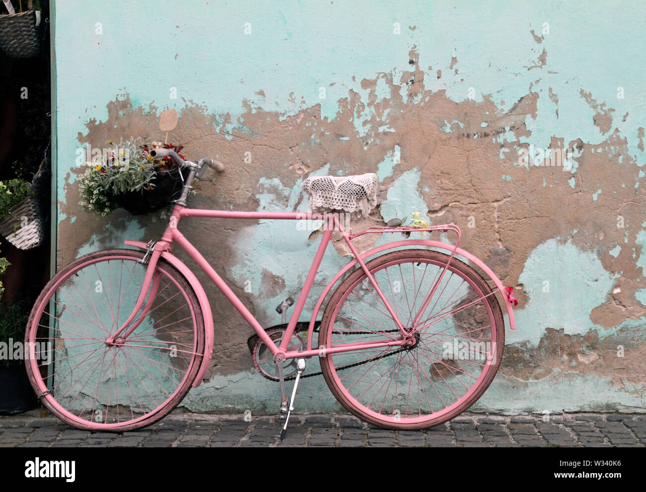 vintage pink bike