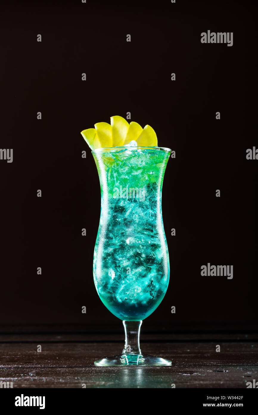 Blue Curacao cocktail Stock Photo Alamy