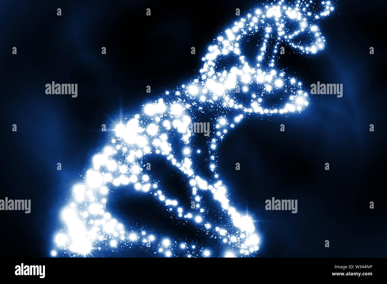 Abstract DNA strand double helix genetics 3D illustration Stock Photo ...