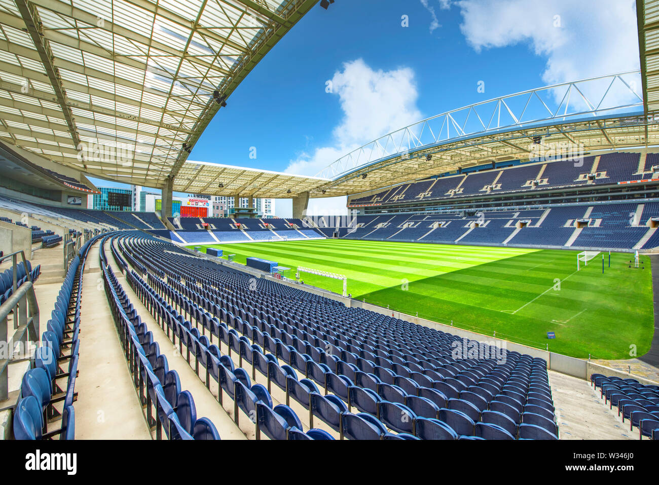 Visiting Estadio do Dragao - the official playground of FC Porto Stock Photo