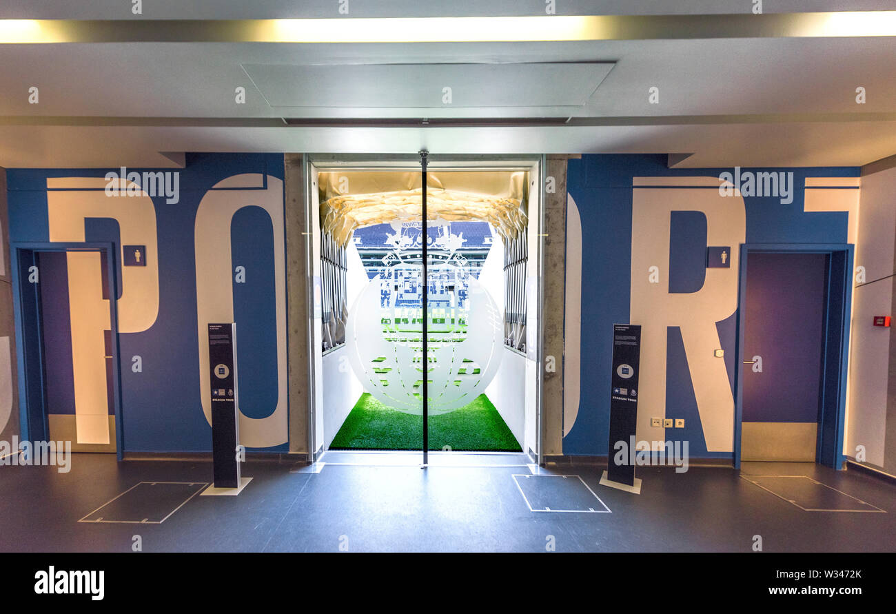 Visiting Estadio do Dragao - the official playground of FC Porto Stock Photo