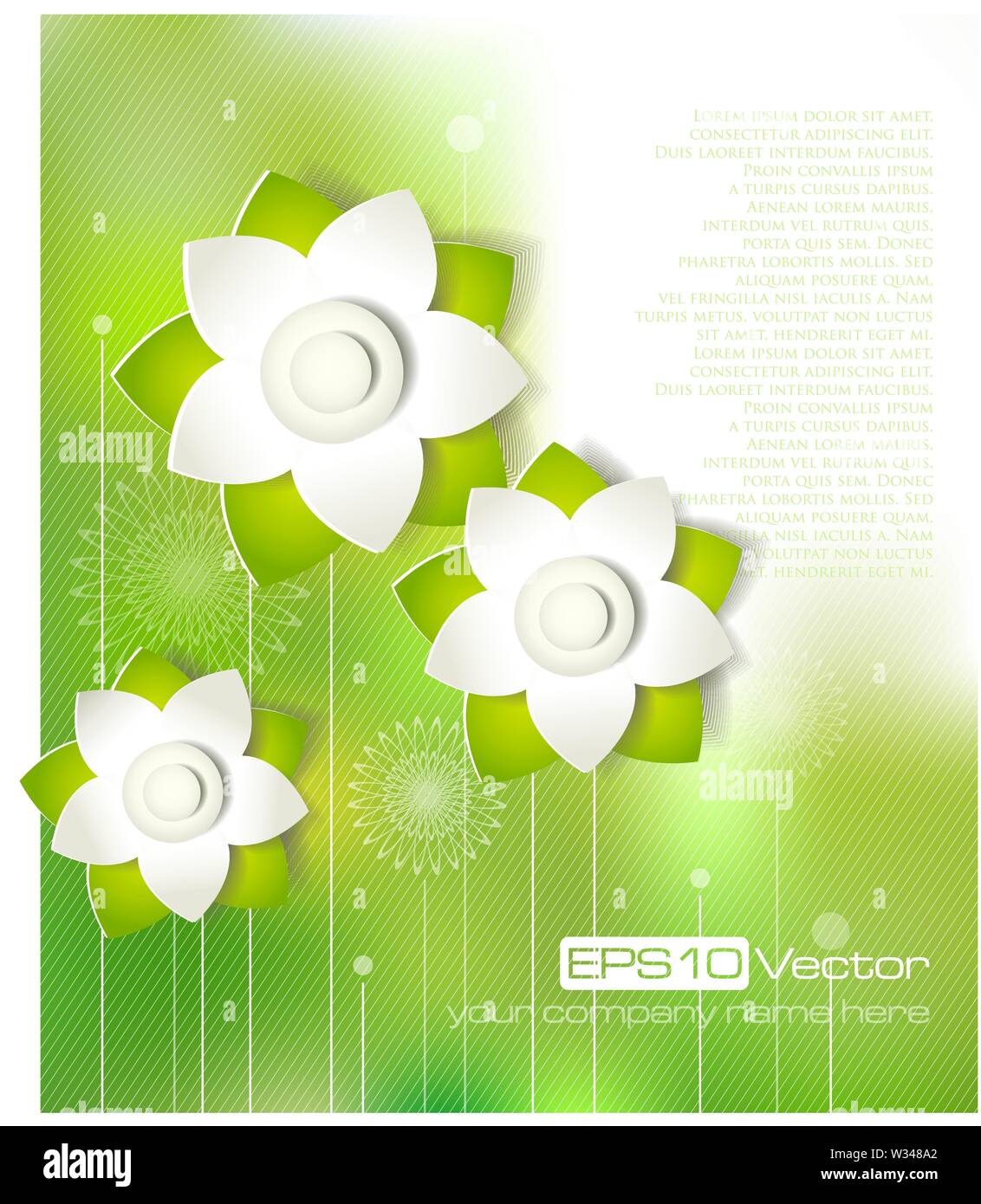 Spring cutout flower design. Vector illustration Stock Vector Image ...