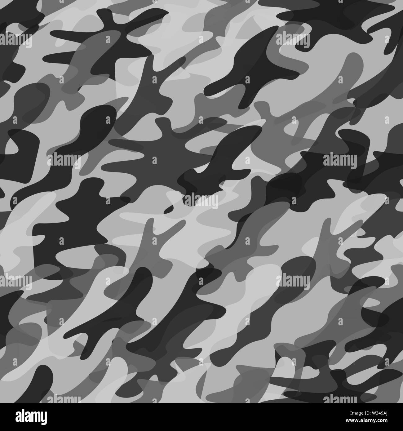 Camouflage seamless pattern background. Classic clothing masking camo