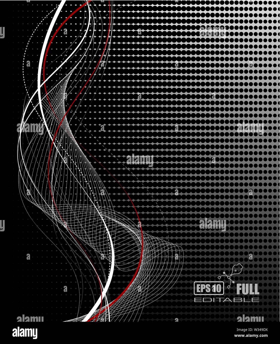 Abstract waves background - vector illustration Stock Vector Image ...