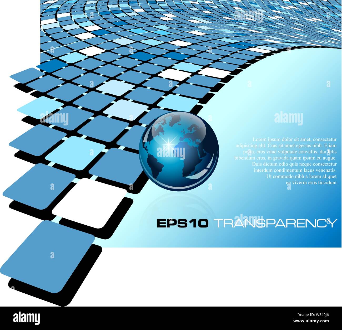 Blue abstract background - vector illustration Stock Vector Image & Art ...