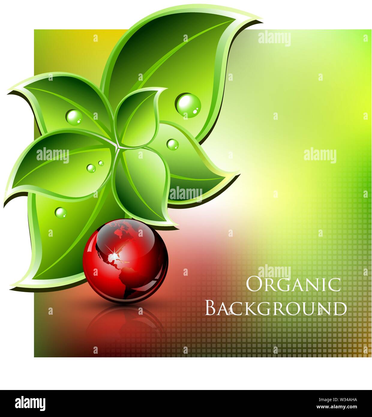 Environmental and organic abstract background - vector illustration Stock Vector