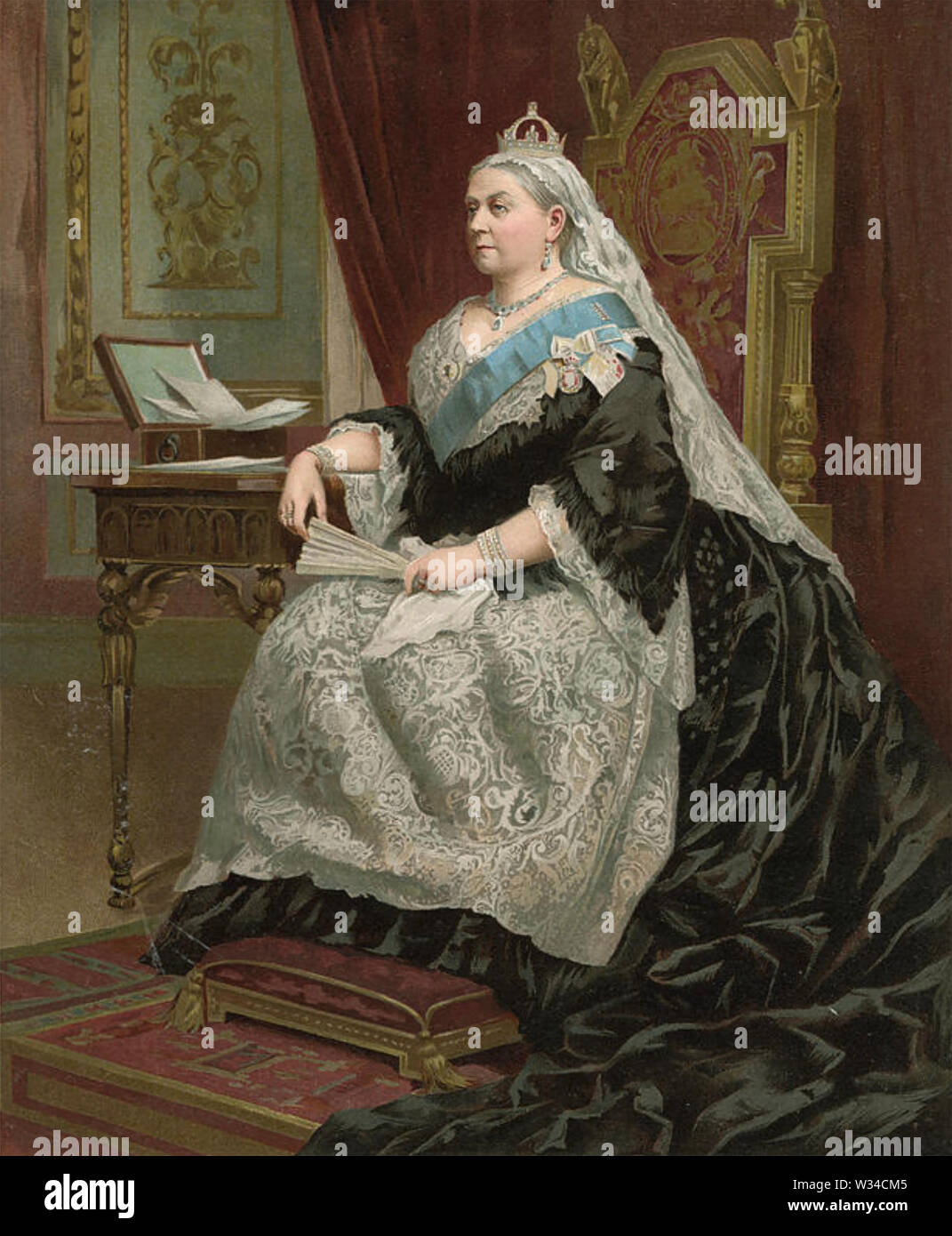 QUEEN VICTORIA (1819-1901) British Monarch in 1887 Stock Photo