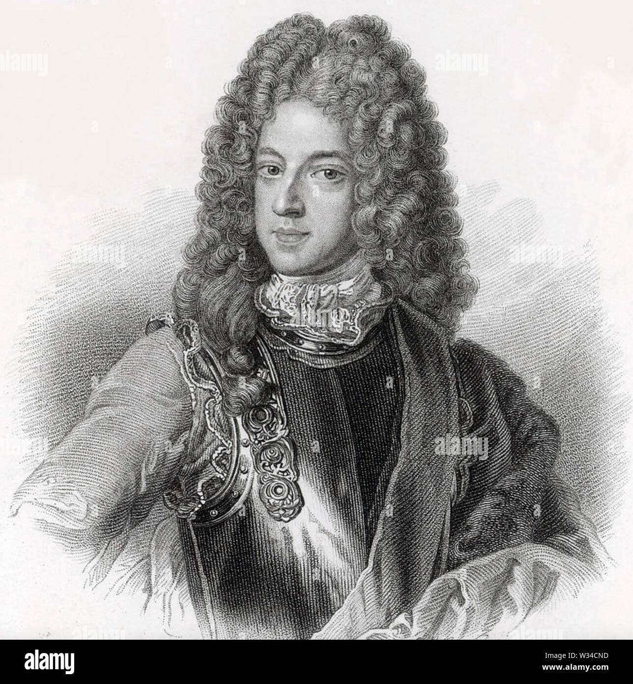 JAMES FRANCIS EDWARD STUART (1688-1766) nicknamed The Old Pretender to the UK crown Stock Photo