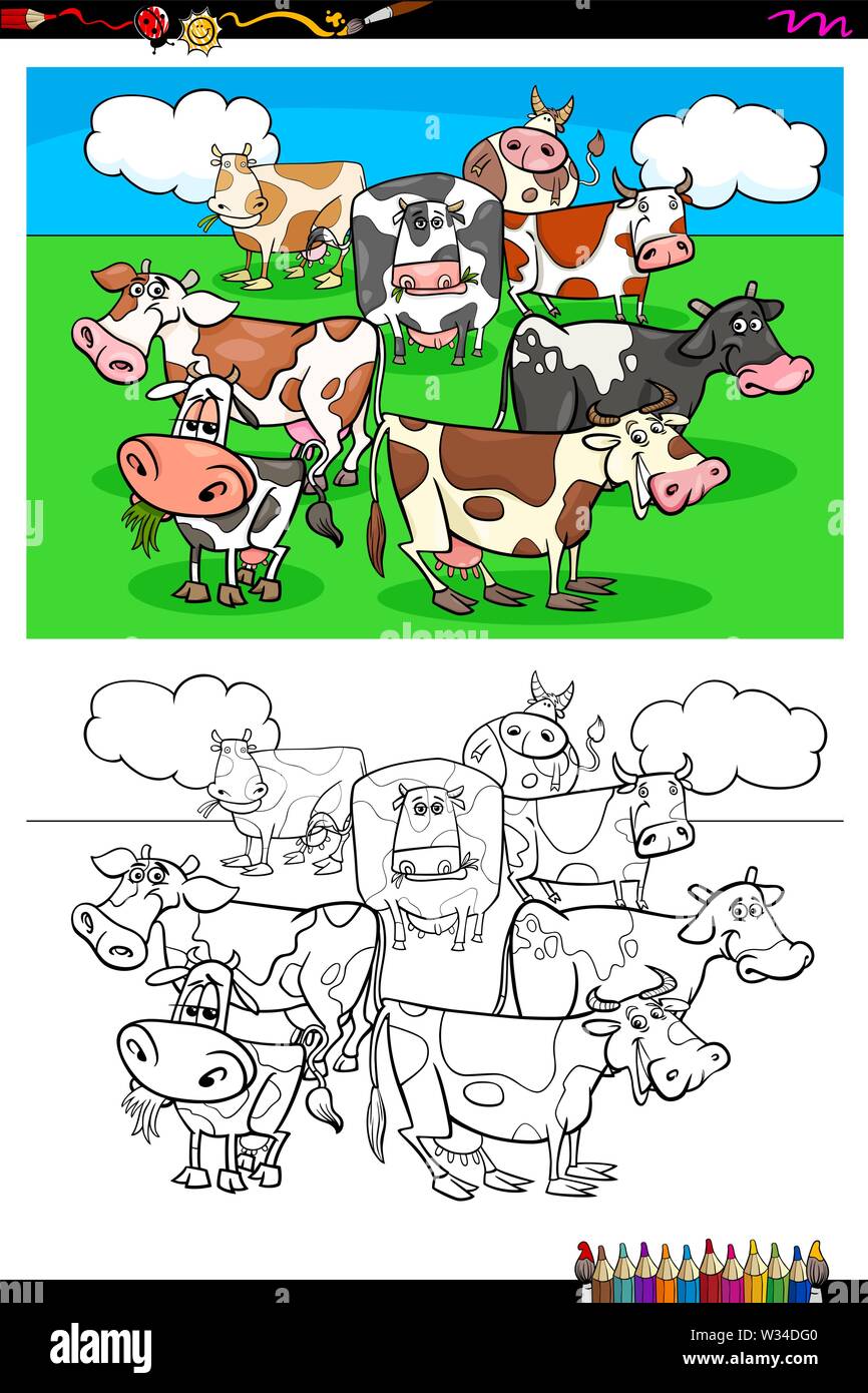 Group cows cartoon hi-res stock photography and images - Alamy Group cows cartoon hi-res stock photography and images - Alamy