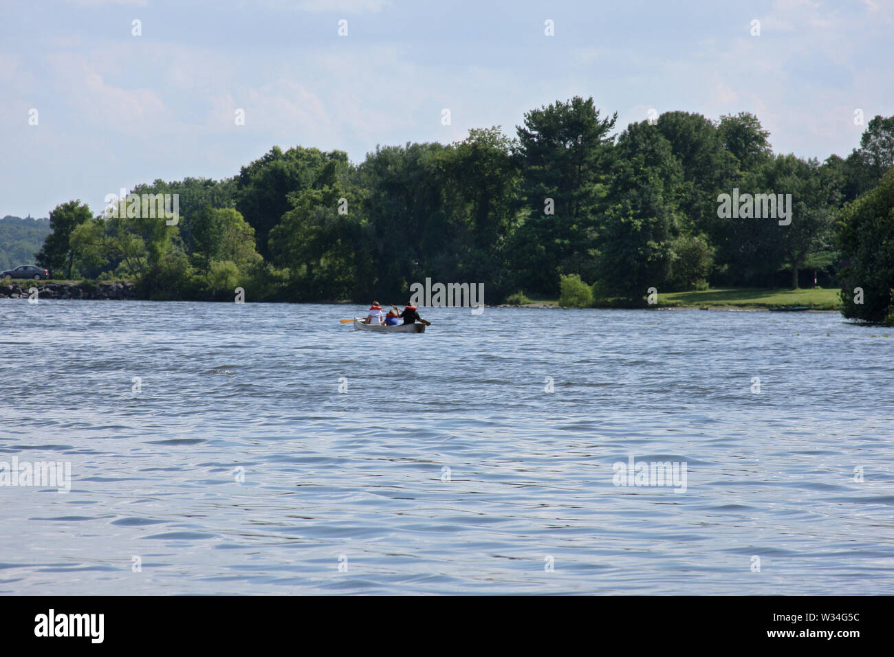 Boating on Lake Nockamixon, PA, USA Stock Photo Alamy