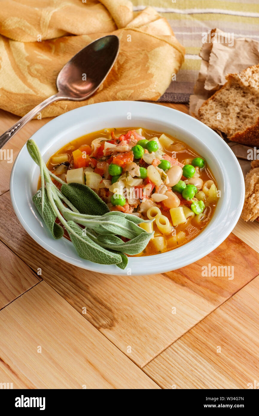 Minestrone soup with fennel hi-res stock photography and images - Alamy
