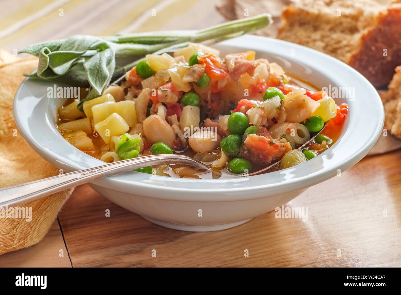 Minestrone soup with fennel hi-res stock photography and images - Alamy