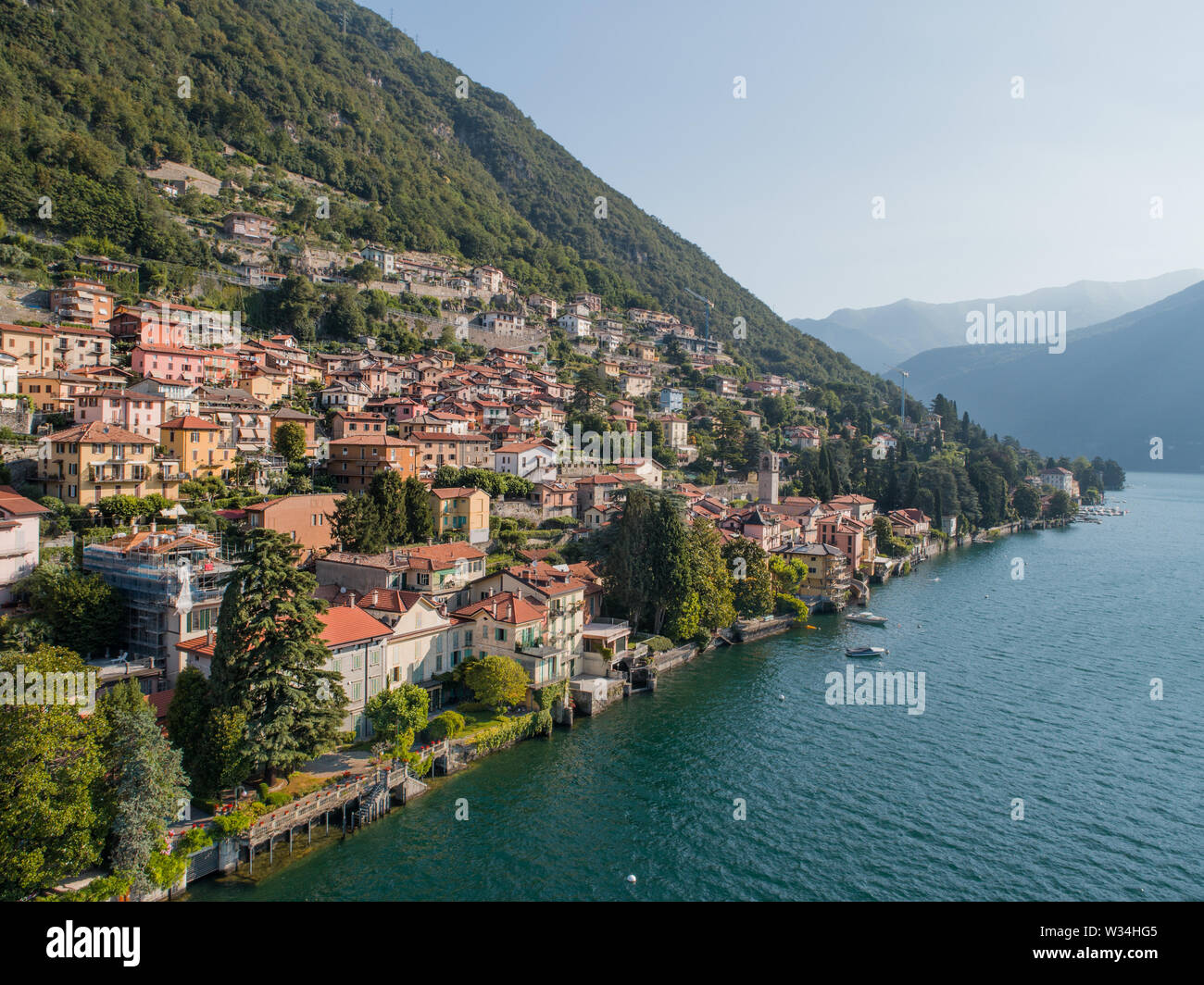 Village on Como lake in Italy. Small village of Carate Urio near Cernobbio Stock Photo