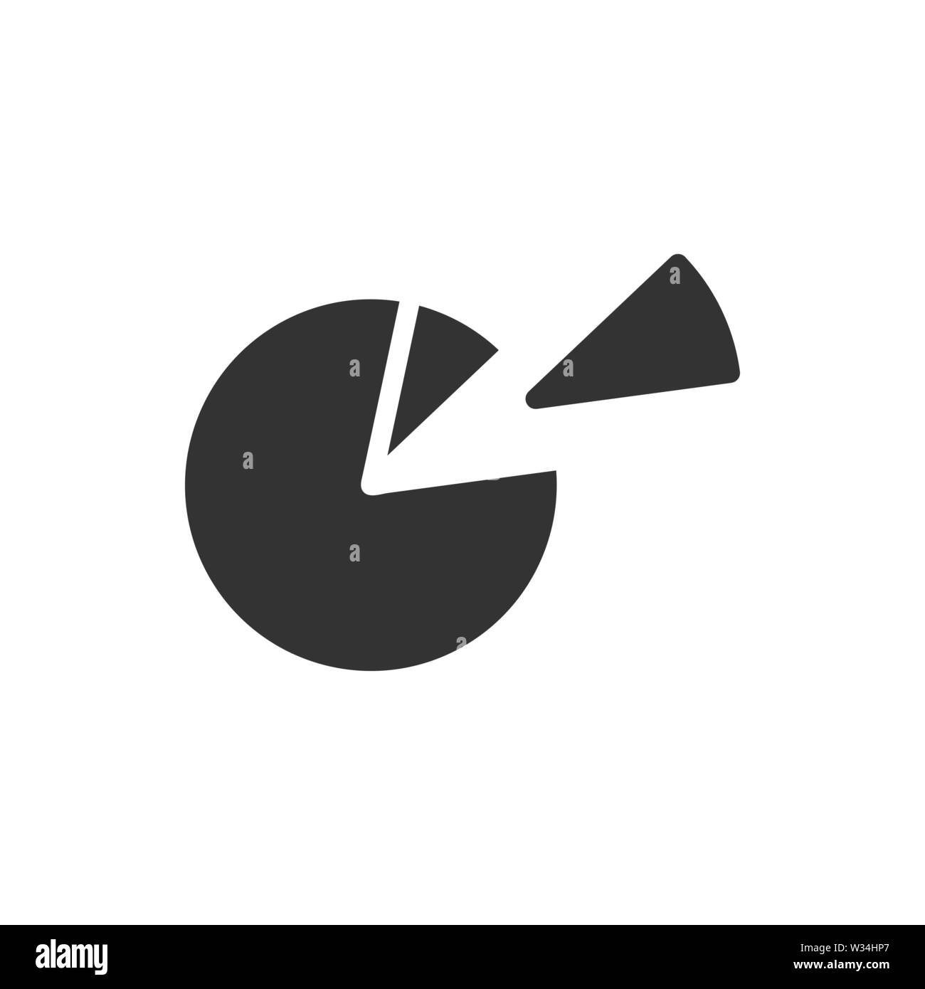 Pie chart icon graphic design template vector Stock Vector Image & Art