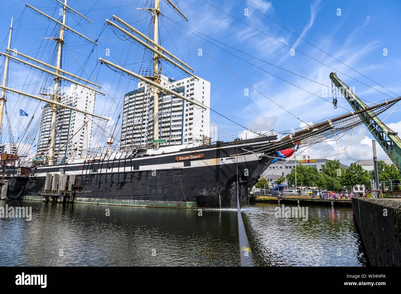 Bremerhaven, Germany. 12th July, 2019. A view of the Seute Deern, a