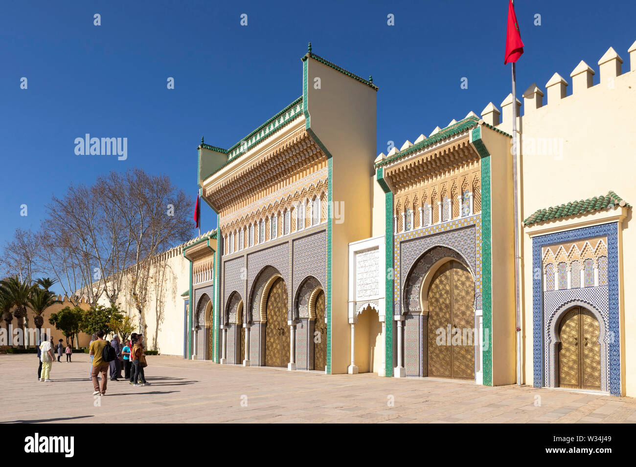 Morocco, Fez: the Royal Palace (Dar el Makhzen Stock Photo - Alamy