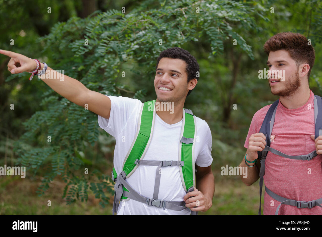Two hikers go trekking hi-res stock photography and images - Alamy