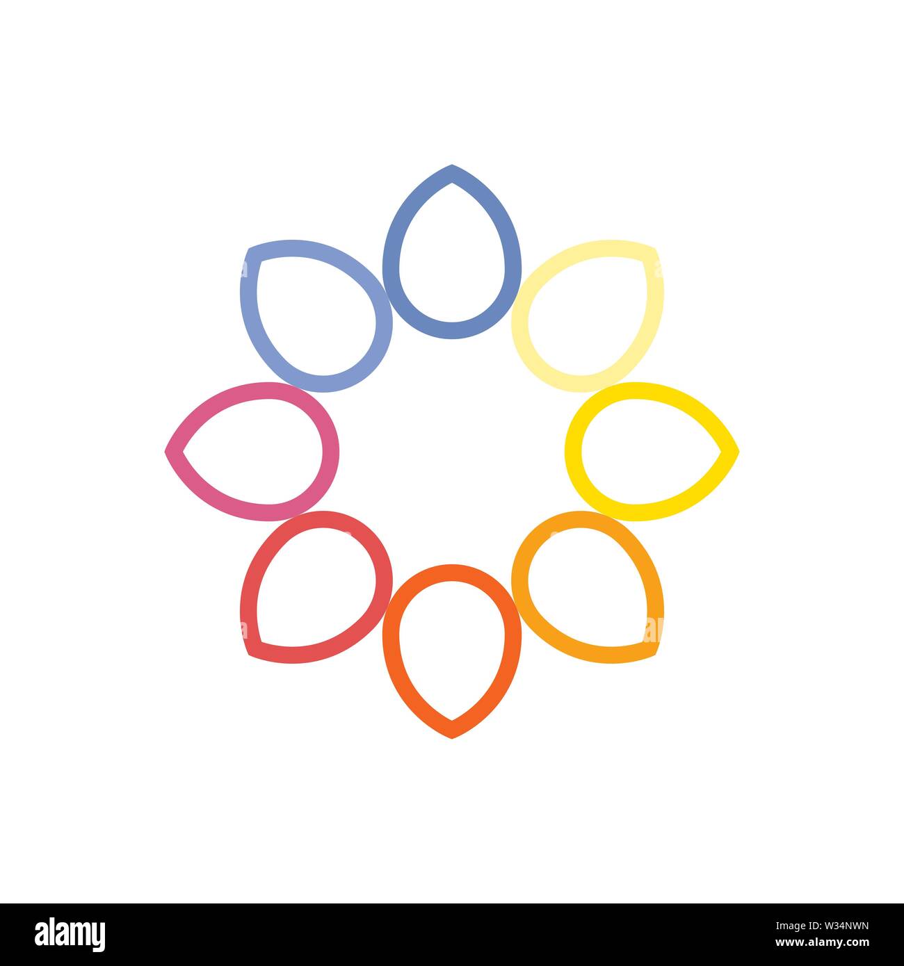 Flower logo icon symbol illustration. Vector eps10 Stock Vector Image ...