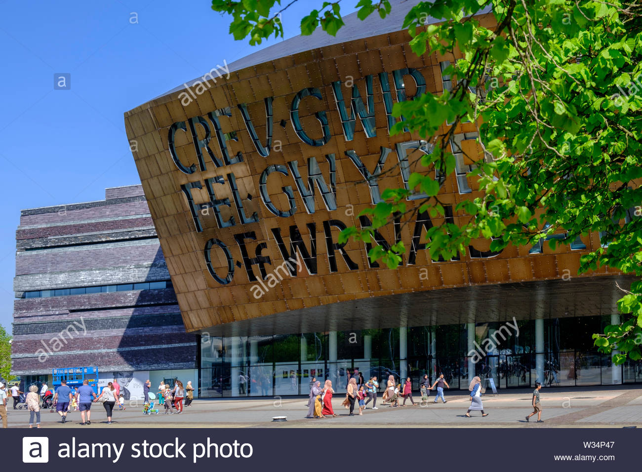 Millennium Centre Cardiff Bay Cardiff Wales Stock Photo