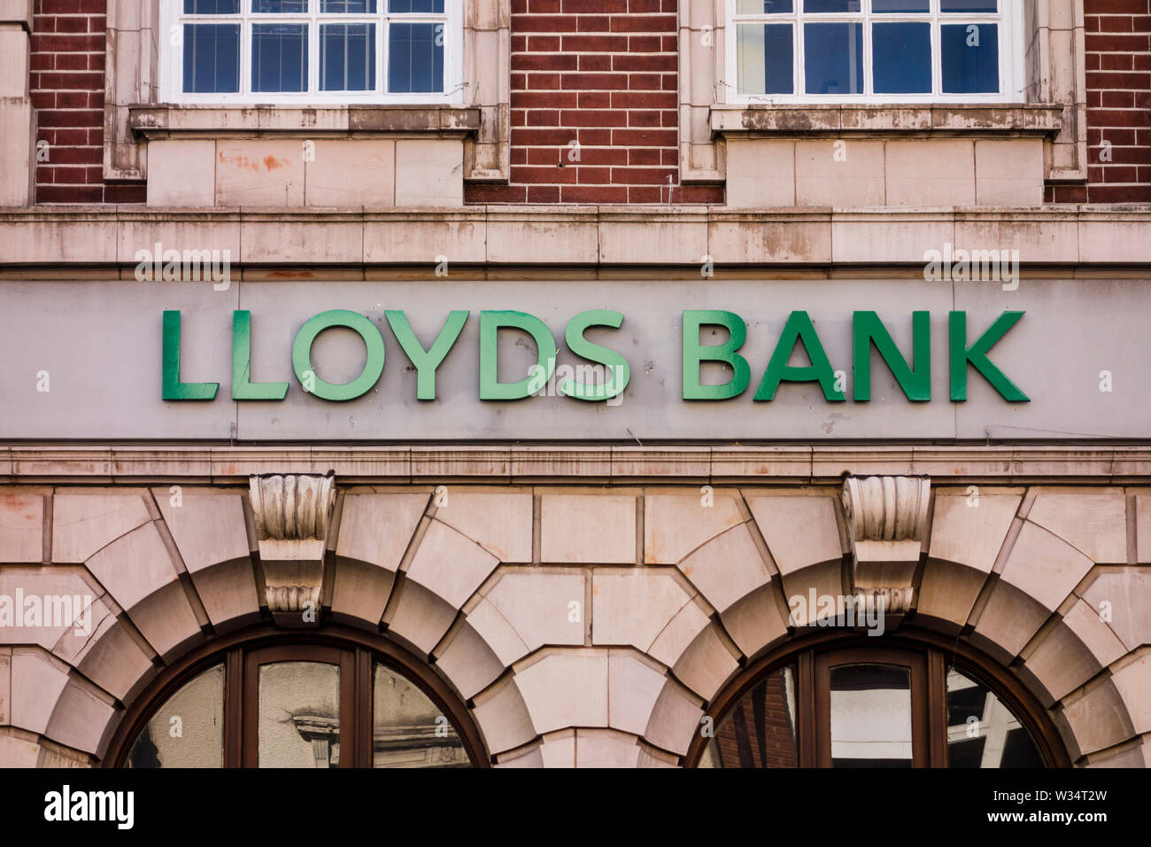 Loyds Bank sign, Stourbridge, West Midlands, UK Stock Photo