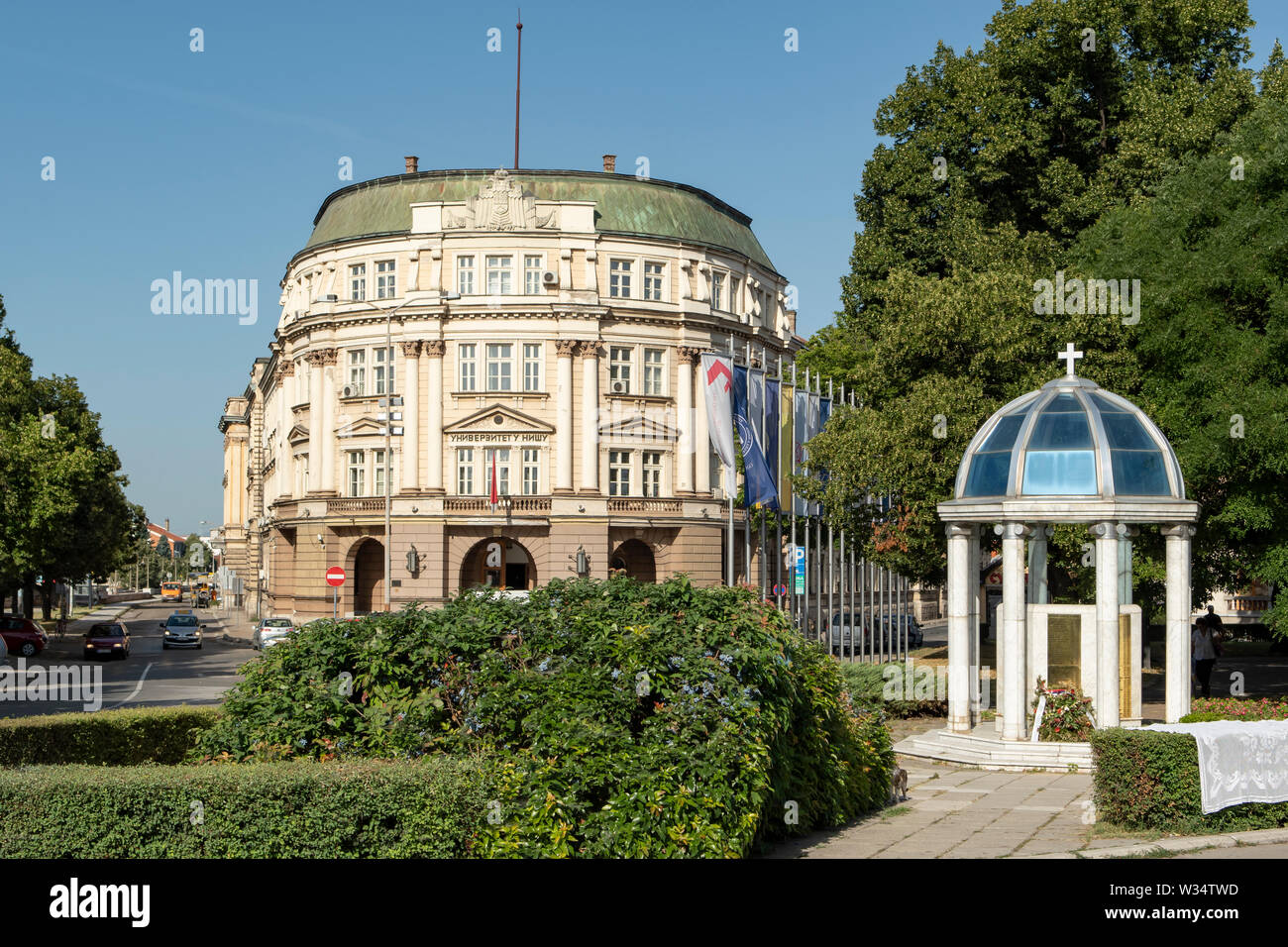 Building of the Moravian Banovina, Nis, Serbia Stock Photo