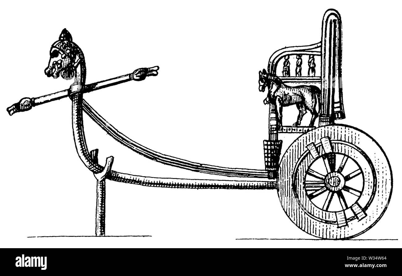 wagon, ,  (cultural history book, 1875) Stock Photo