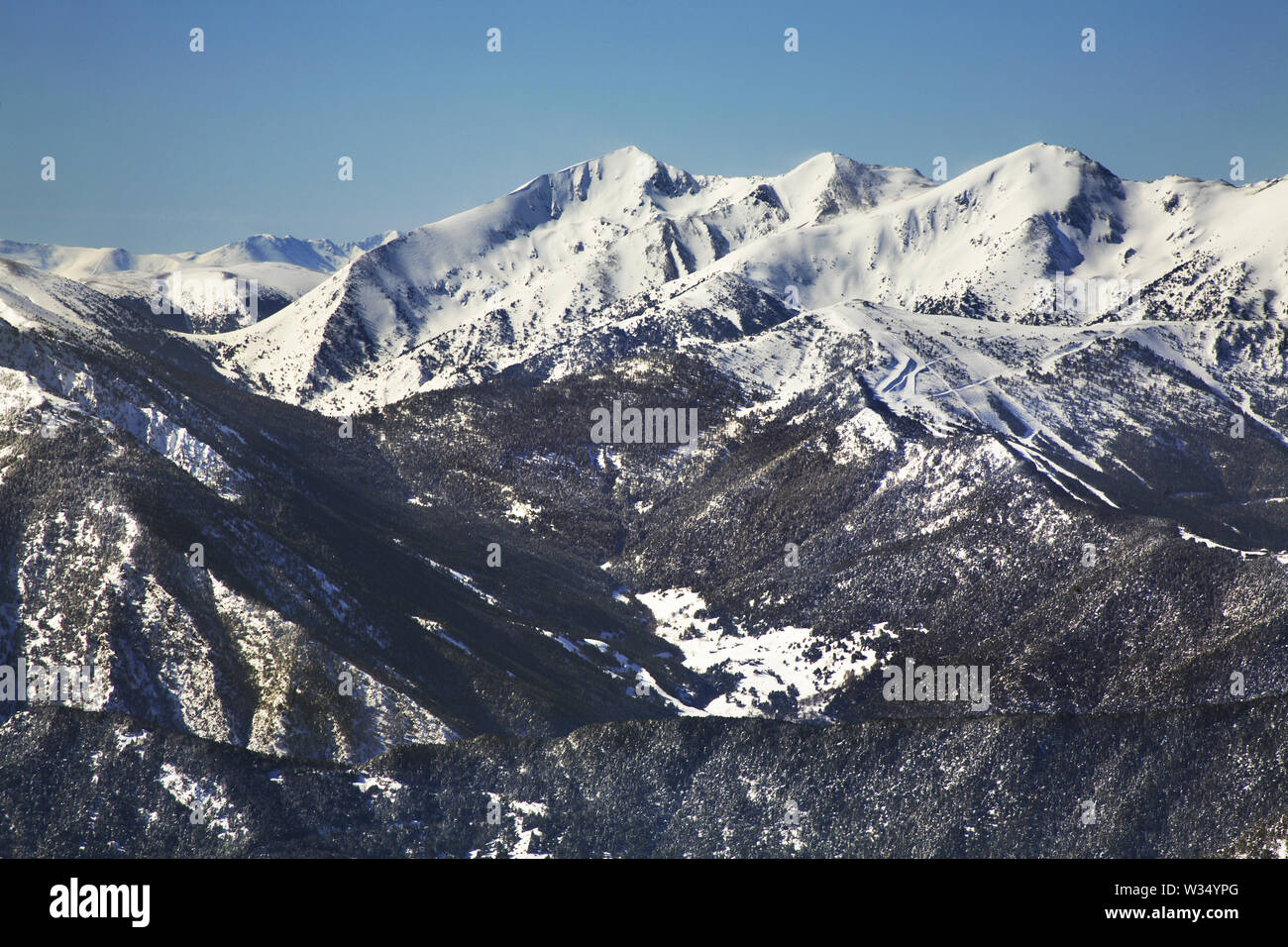 Pyrenees near Encamp. Andorra Stock Photo