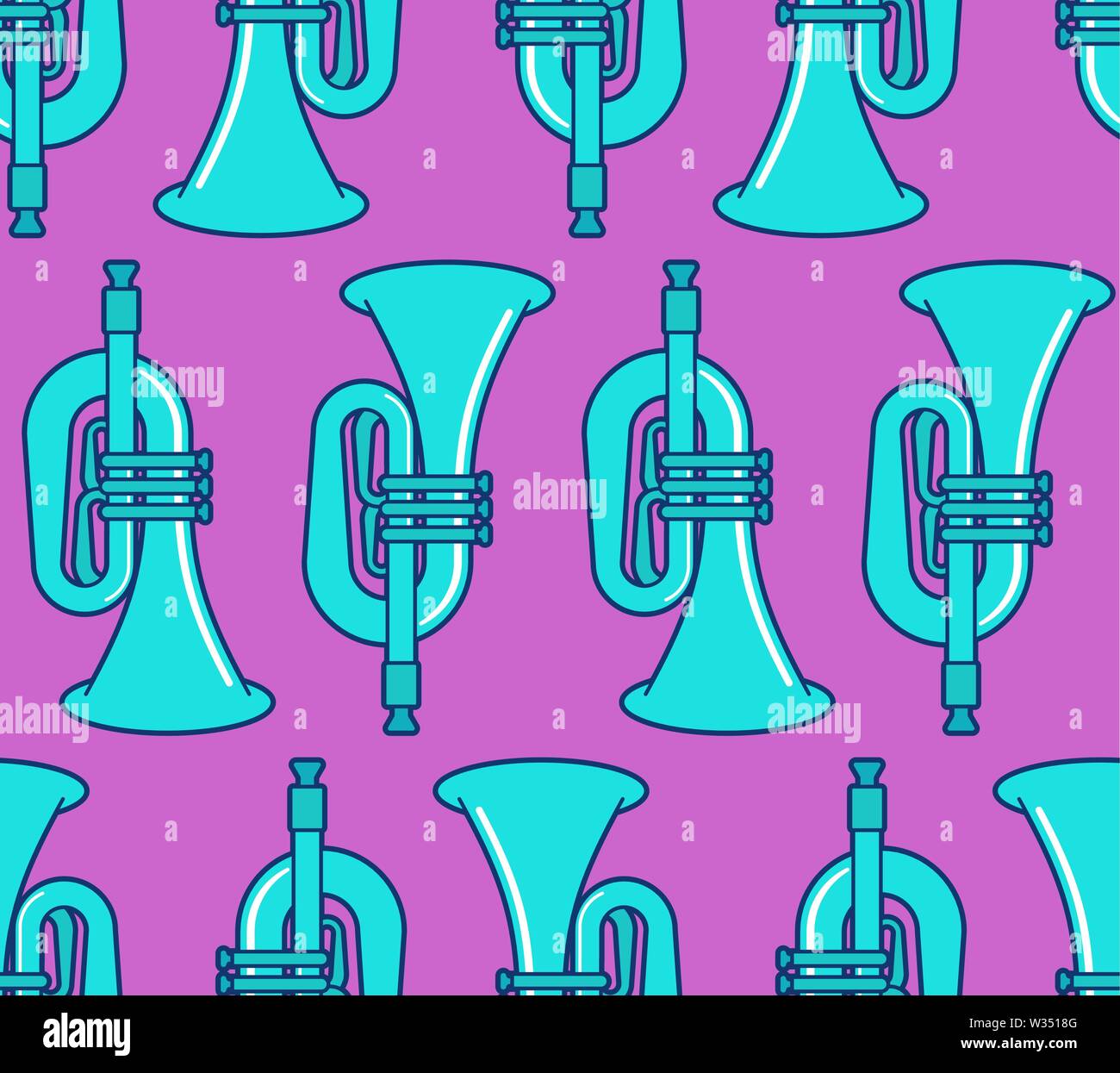 Flute trumpet Stock Vector Images Alamy