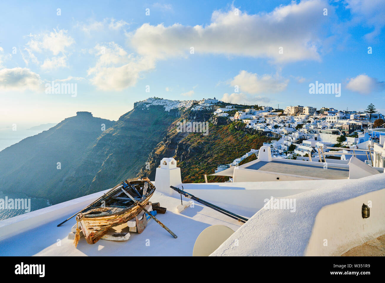 Caldera View in Fira near Oia, Santorini , Greece at 02.June 2019. © Peter Schatz / Alamy Stock Photos Stock Photo