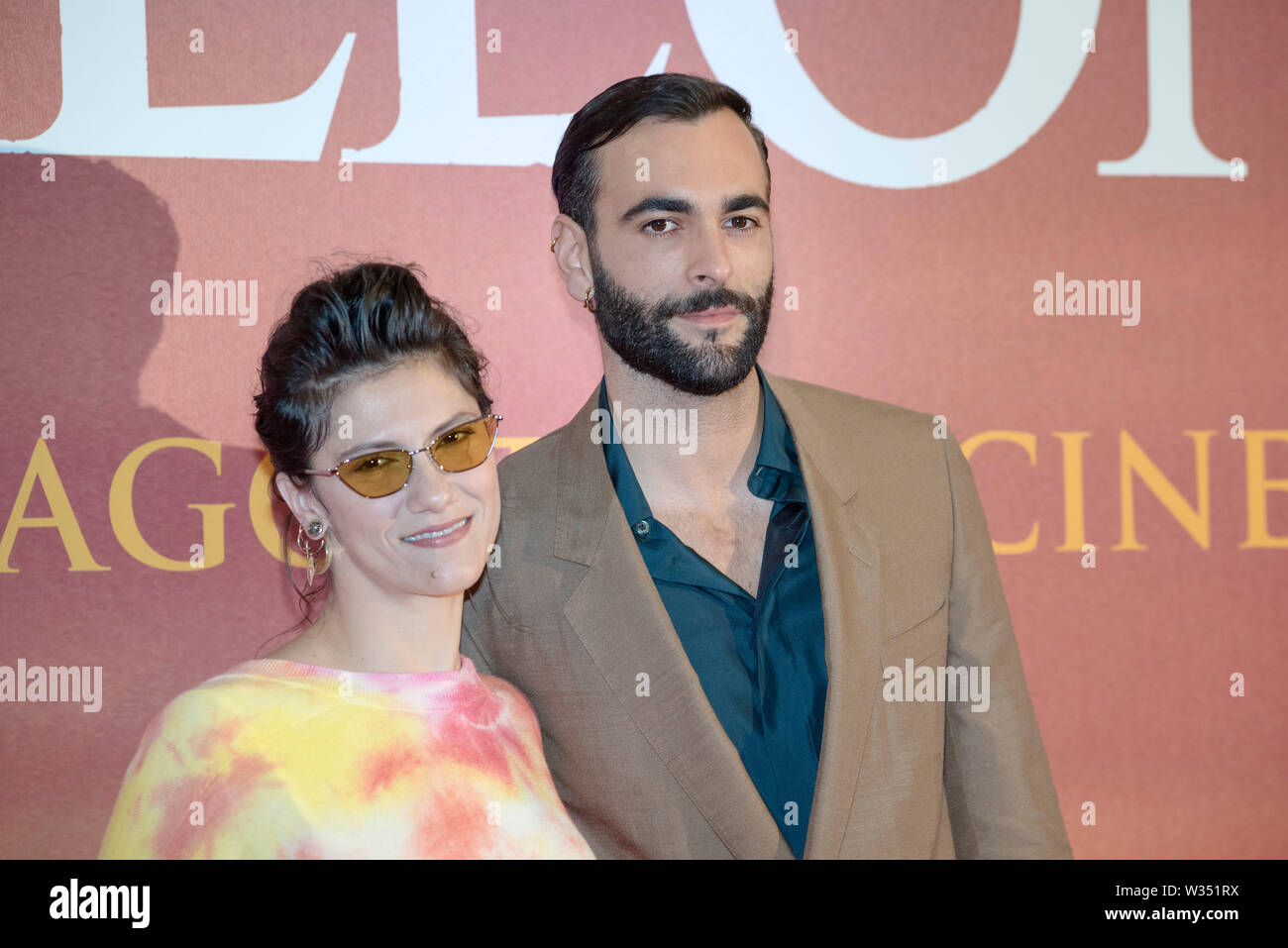 Italian singers Marco Mengoni and Elisa attending the photocall of The Lion  King in Rome Stock Photo - Alamy