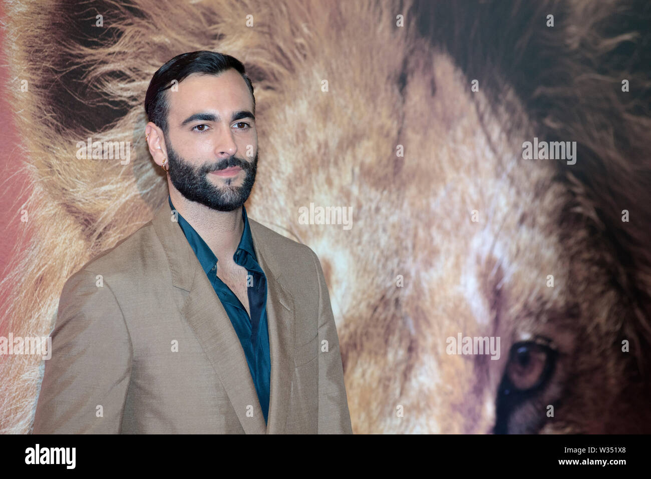 Italian singers Marco Mengoni and Elisa attending the photocall of The Lion King in Rome Stock Photo