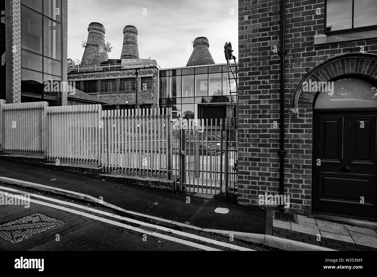 Typical of the industrial landscape of StokeonTrent, A bottle kiln