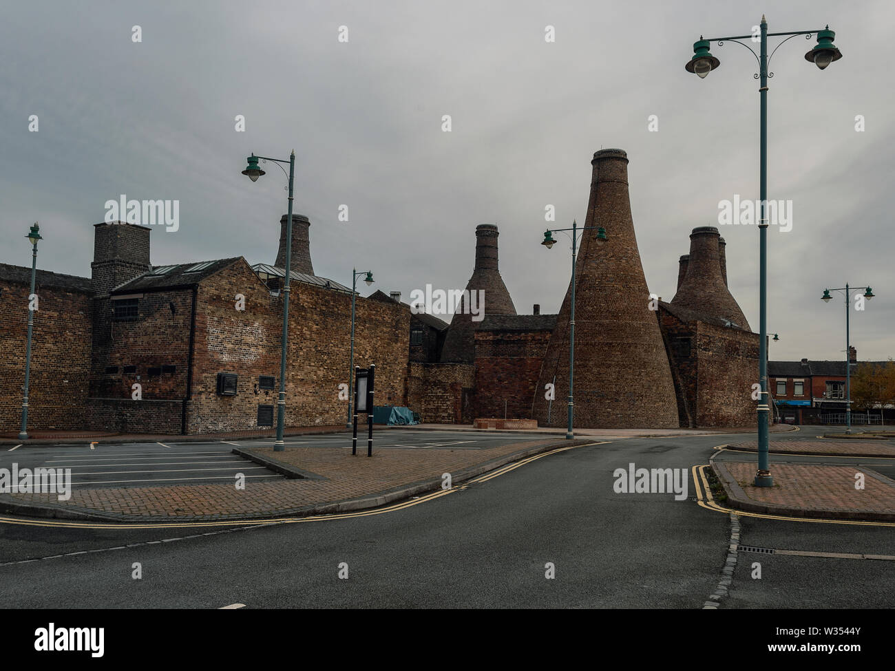 Typical of the industrial landscape of StokeonTrent, A bottle kiln