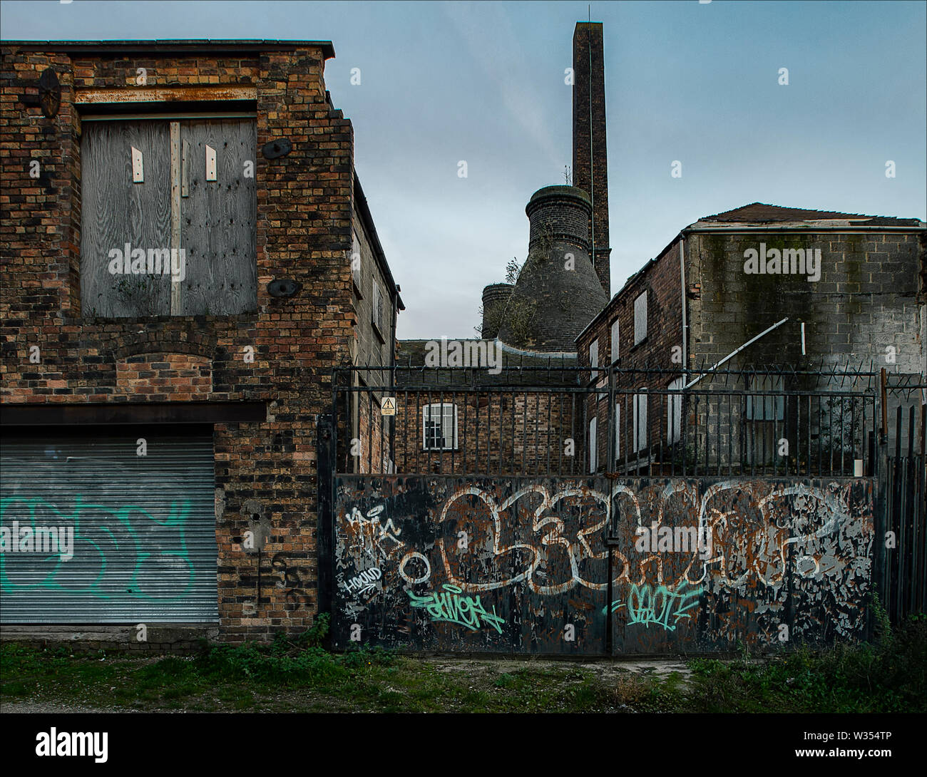 Typical of the industrial landscape of StokeonTrent, A bottle kiln