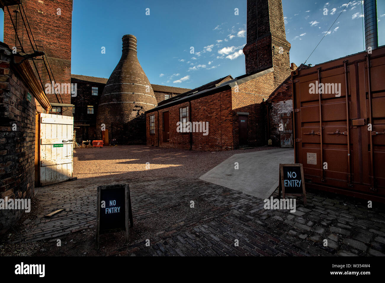 Typical of the industrial landscape of StokeonTrent, A bottle kiln