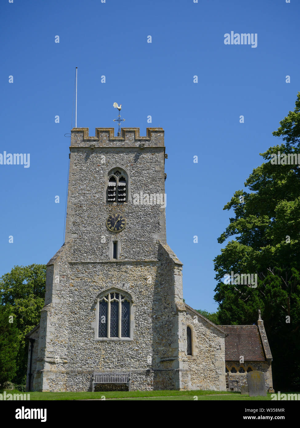 St. Andrew's parish church, Early English Gothic, South Stoke, Oxfordshire, England, UK, GB. Stock Photo