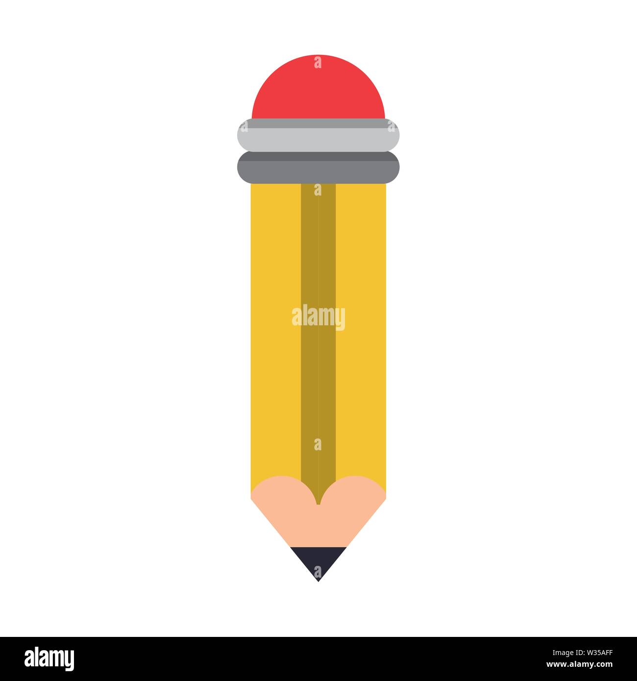 study school wooden pencil cartoon Stock Vector Image & Art Alamy