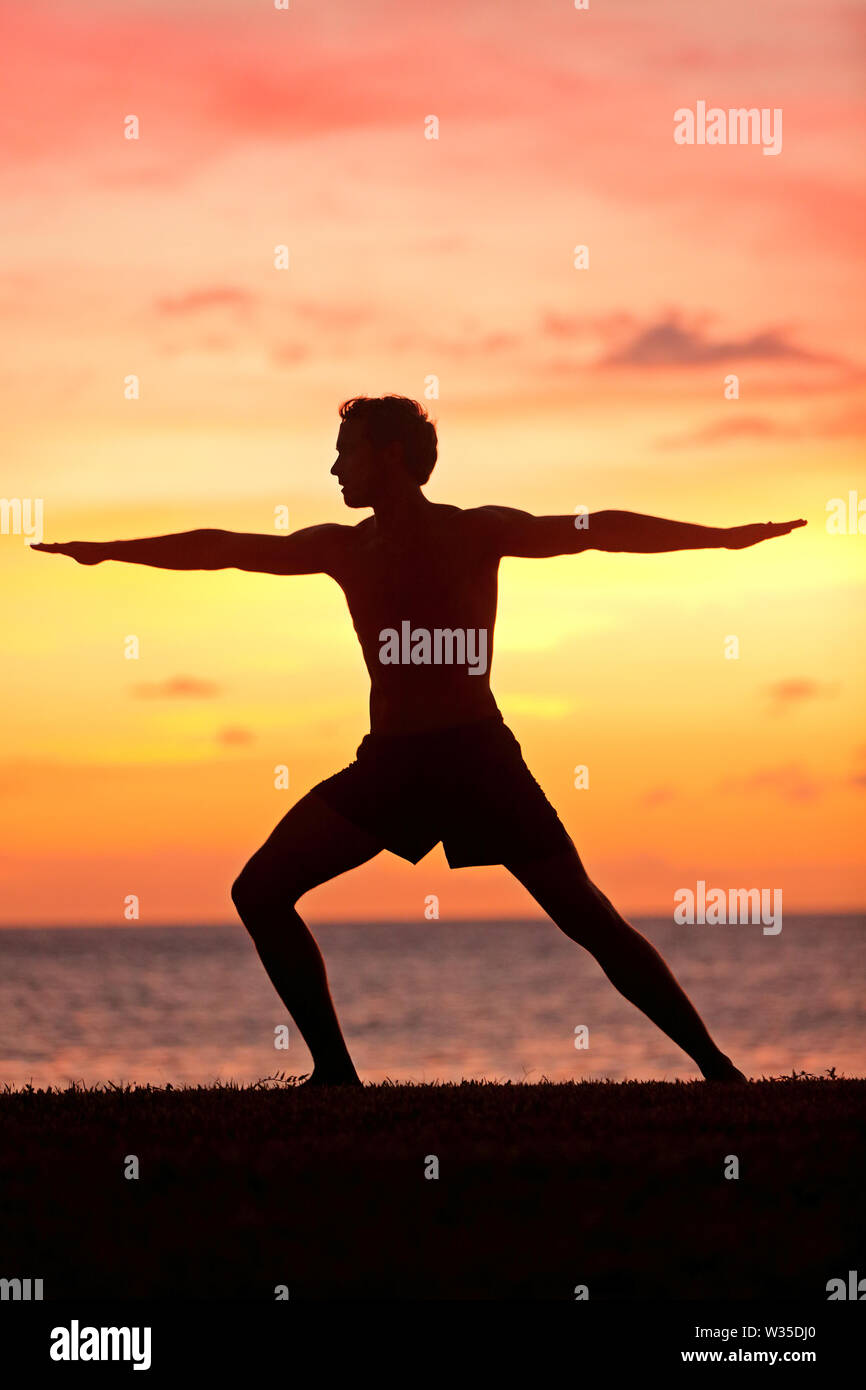 Male Yogi Stands Warrior Pose Kundalini Stock Photo 2355223151 |  Shutterstock