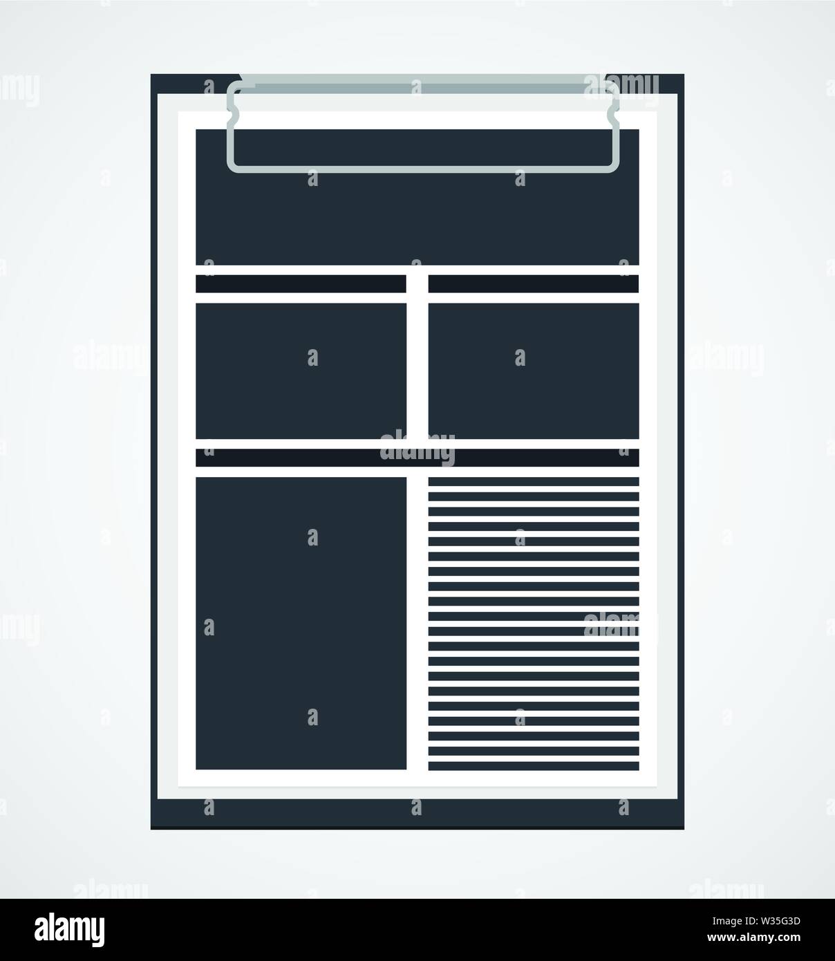 Clipboard in a flat design Stock Vector Image & Art Alamy